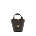 HERMES PICOTIN 18 LOCK BAG TAURILLON MAURICE GRAPHITE GHW