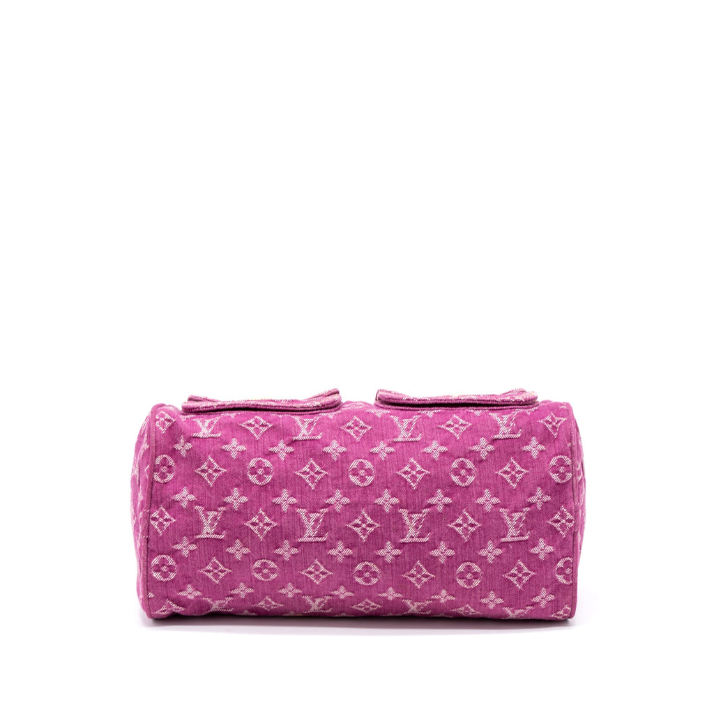 LOUIS VUITTON VINTAGE NEO SPEEDY MONOGRAM DENIM PINK GHW