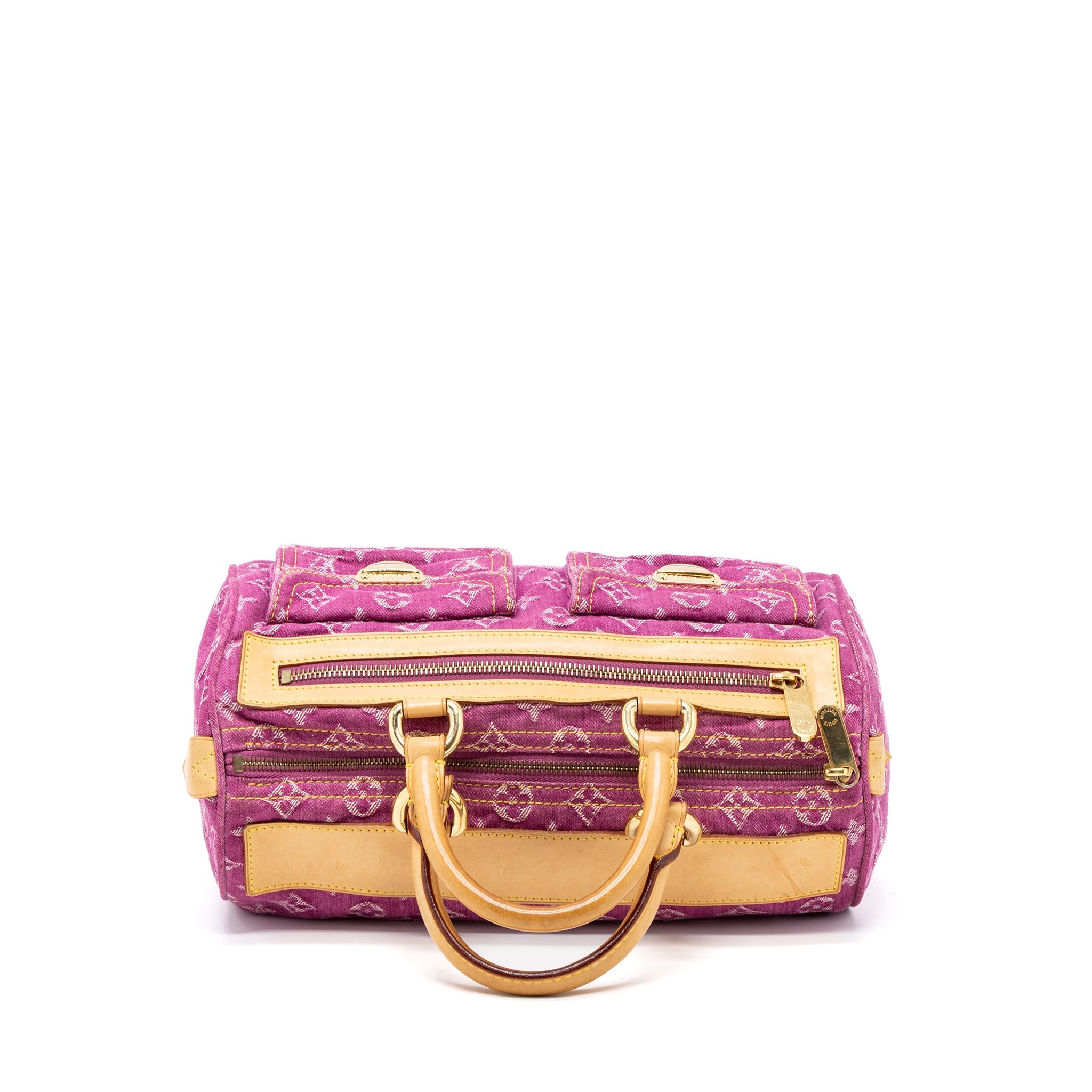 LOUIS VUITTON VINTAGE NEO SPEEDY MONOGRAM DENIM PINK GHW