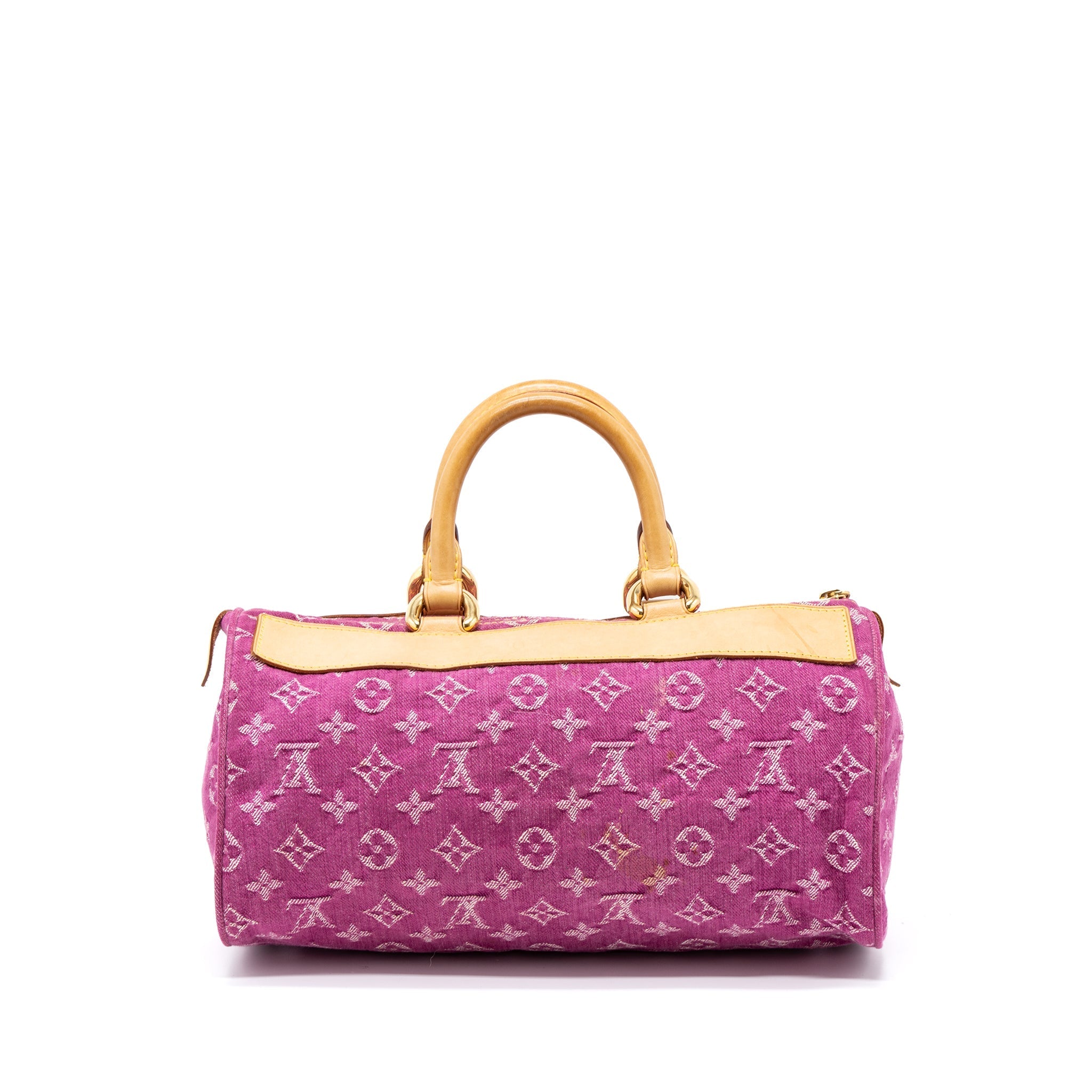 LOUIS VUITTON VINTAGE NEO SPEEDY MONOGRAM DENIM PINK GHW