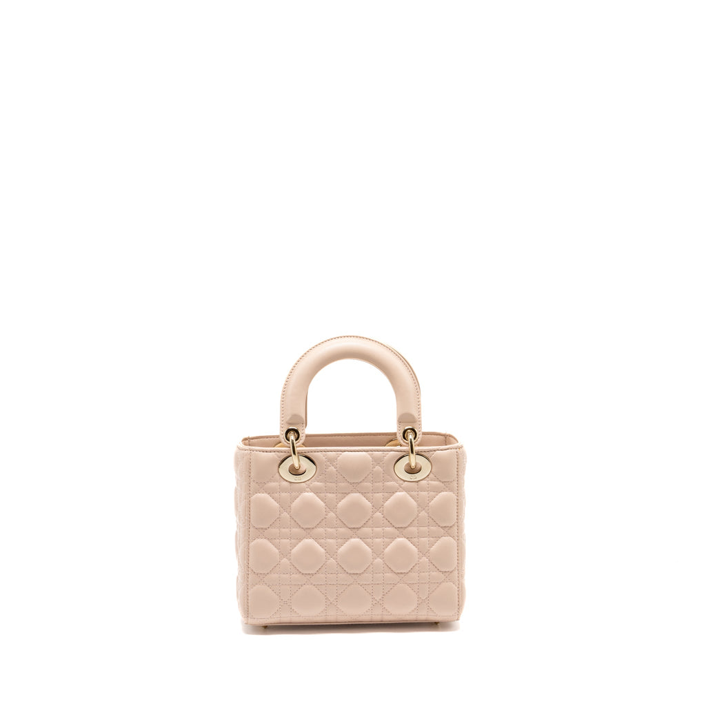 DIOR MY ABC DIOR SMALL LADY DIOR LAMBSKIN PINK LGHW