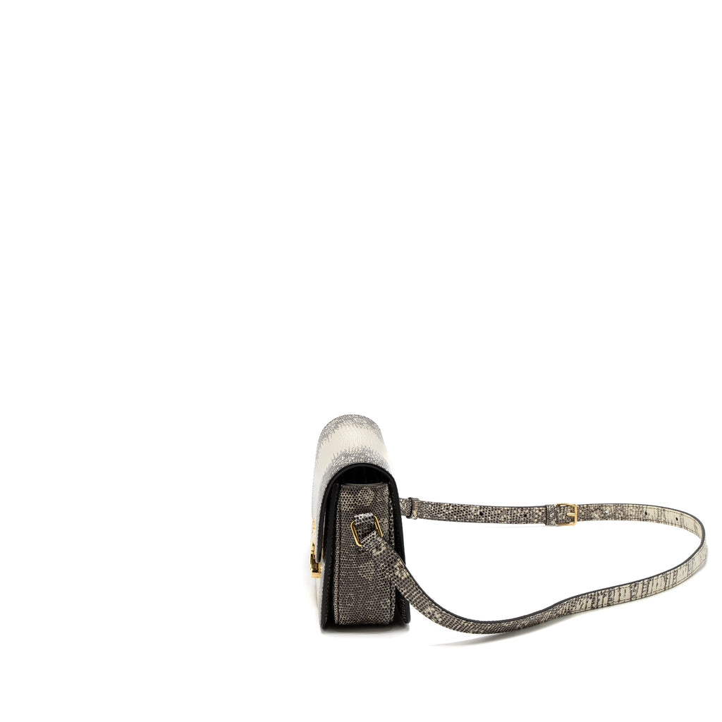 CELINE TEEN TRIOMPHE BAG LIZARD NATURAL COLOUR GHW