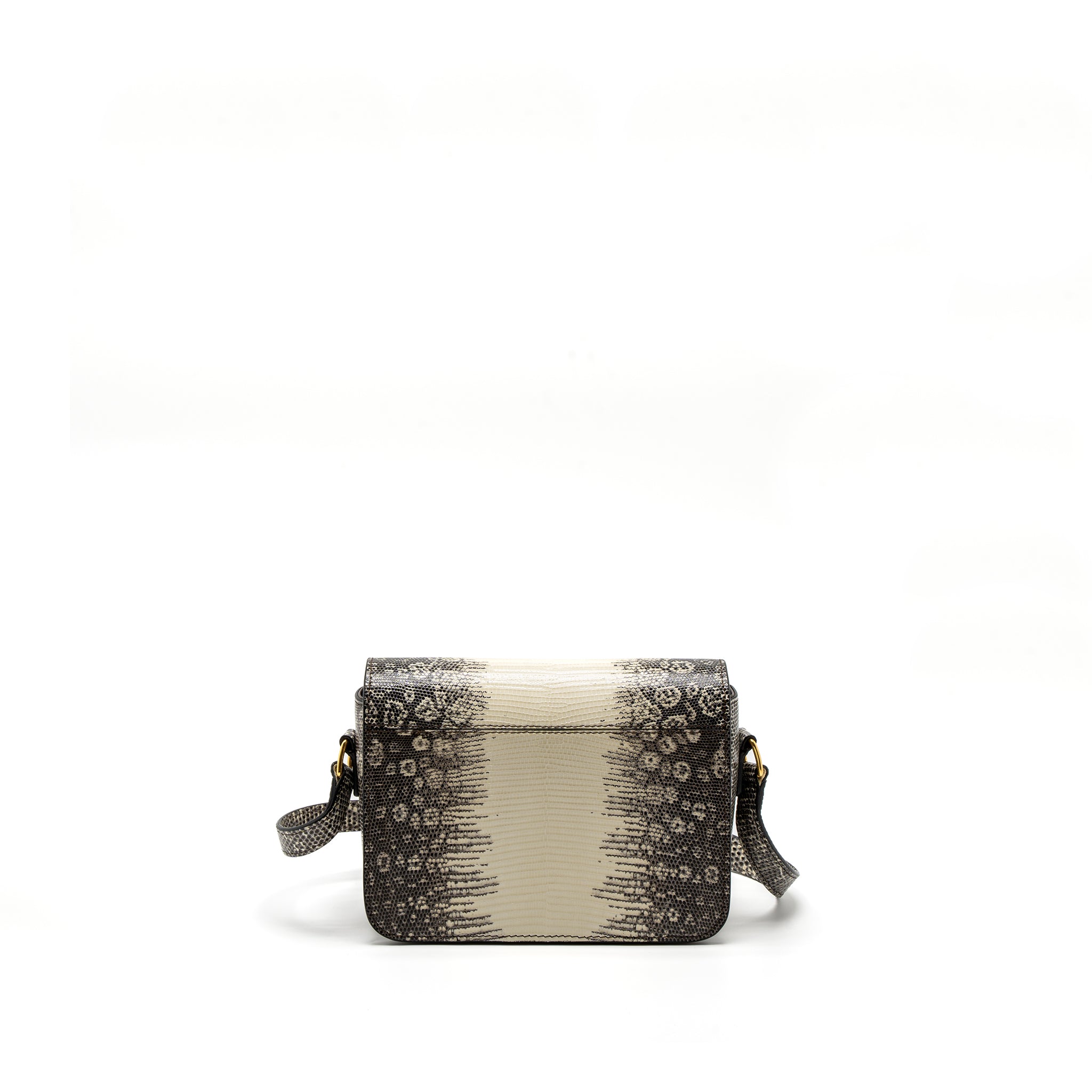 CELINE TEEN TRIOMPHE BAG LIZARD NATURAL COLOUR GHW