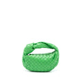 BOTTEGA VENETA MINI JODIE LAMBSKIN GREEN SHW