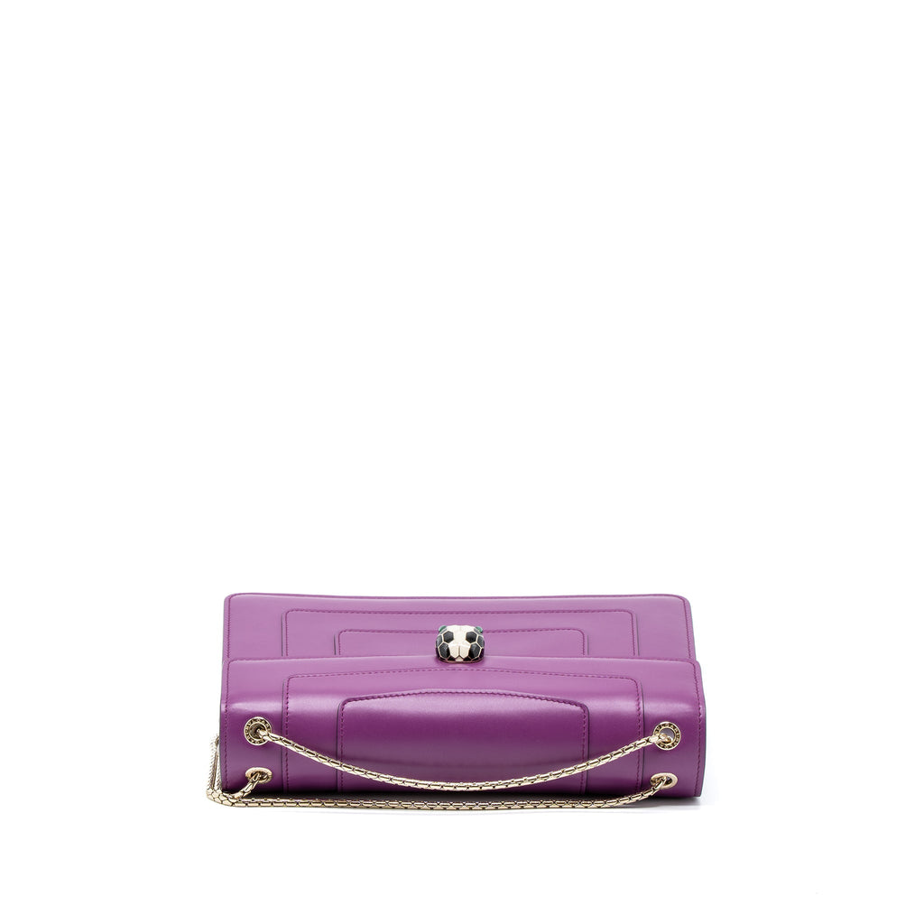 BVLGARI SERPENTI FOREVER SHOULDER BAG CALFSKIN PURPLE LGHW