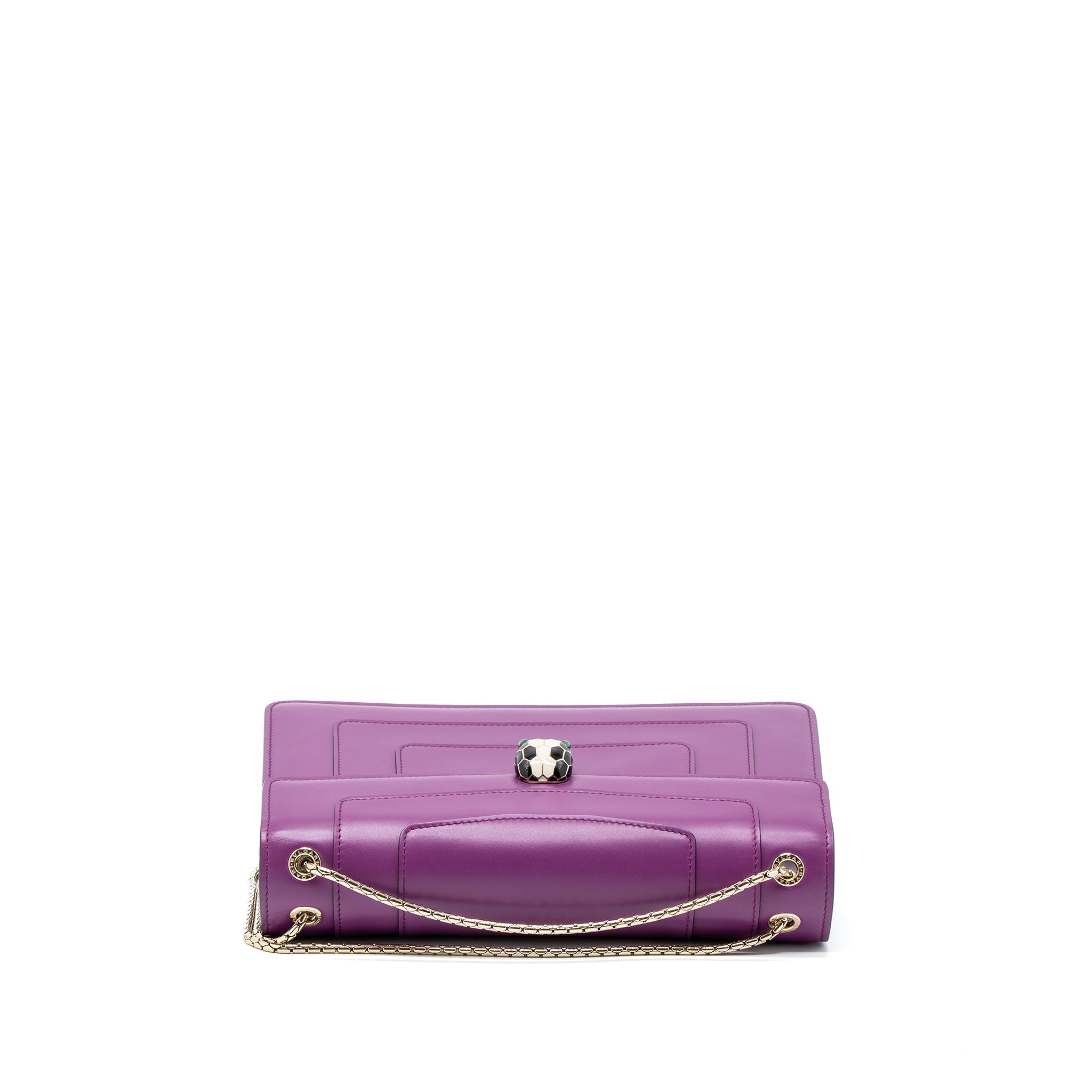 BVLGARI SERPENTI FOREVER SHOULDER BAG CALFSKIN PURPLE LGHW