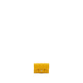 CHANEL 22A CLASSIC FLAP CARD HOLDER CAVIAR YELLOW GHW(MICROCHIP)