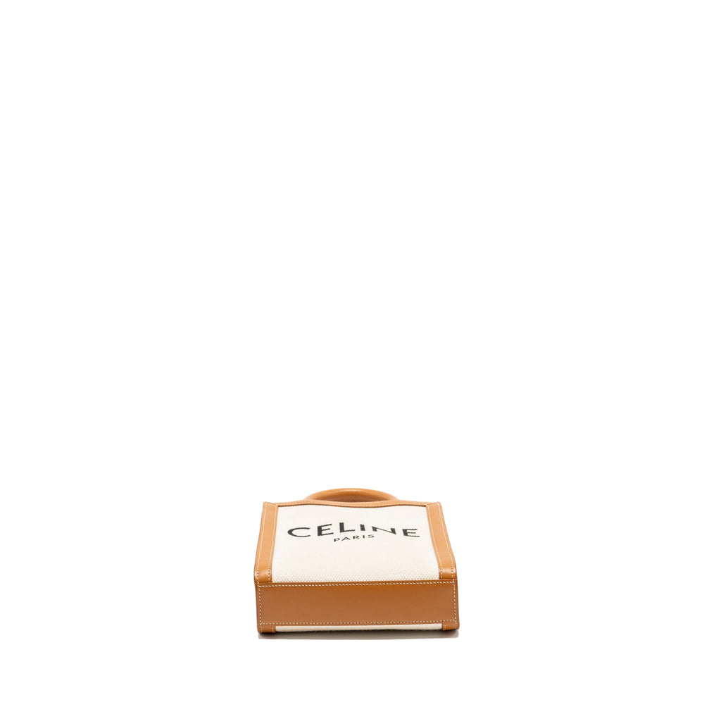 CELINE MINI VERTICAL CABAS CANVAS/CALFSKIN MULTICOLOUR GHW