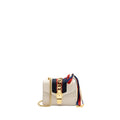 GUCCI MINI SYLVIE CHAIN BAG CALFSKIN WHITE/MULTICOLOUR GHW