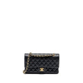 CHANEL MEDIUM CLASSIC DOUBLE FLAP BAG CAVIAR BLACK GHW