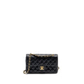 CHANEL VINTAGE SMALL CLASSIC DOUBLE FLAP BAG CAVIAR BLACK GHW