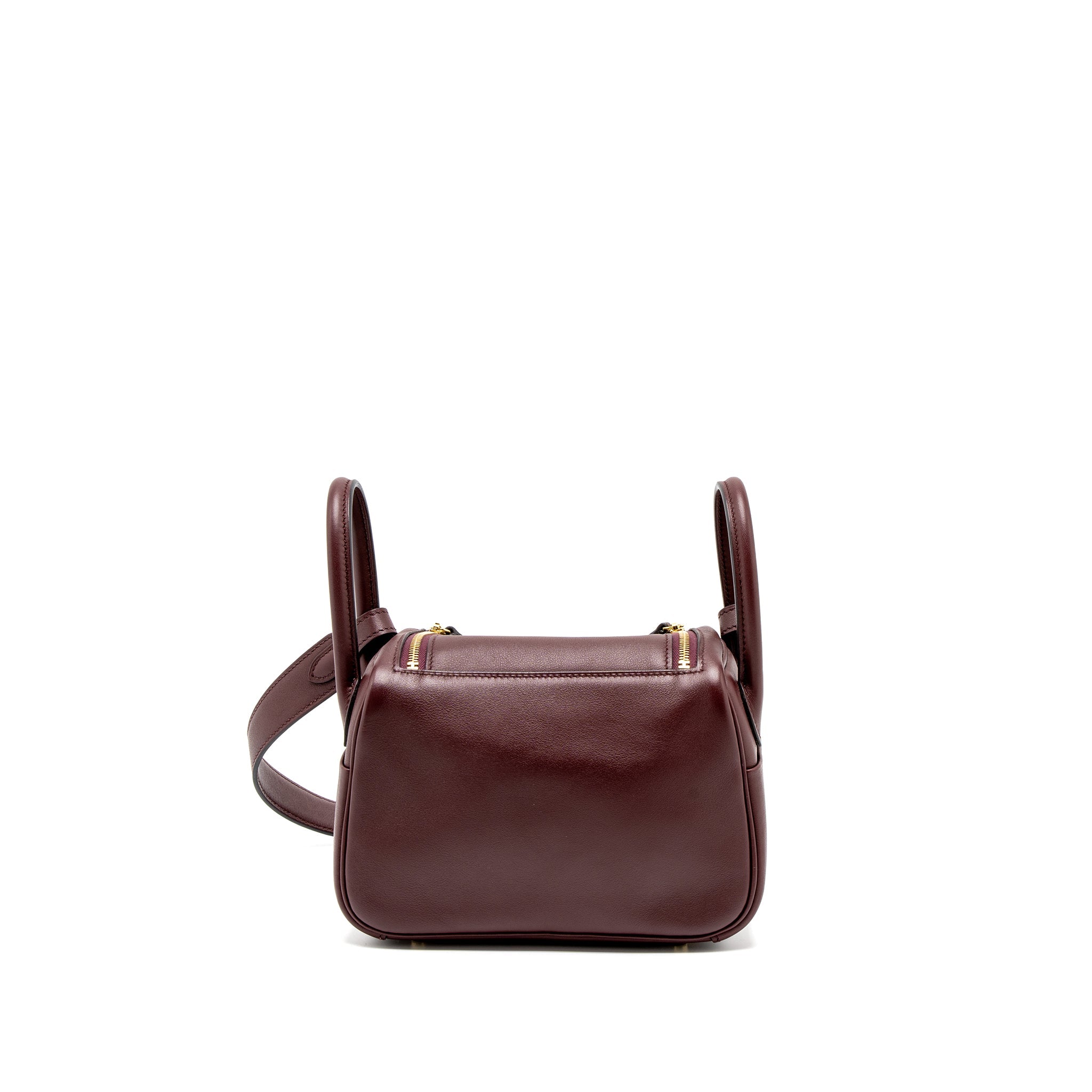HERMES MINI LINDY SWIFT BORDEAUX GHW
