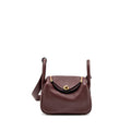 HERMES MINI LINDY SWIFT BORDEAUX GHW
