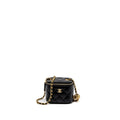 CHANEL PEARL CRUSH MINI VANITY CASE LAMBSKIN BLACK GHW