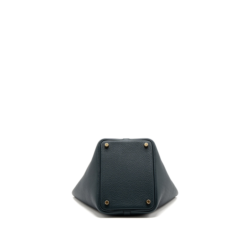 HERMES PICOTIN 18 LOCK BAG CLEMENCE VERT CYPRES GHW