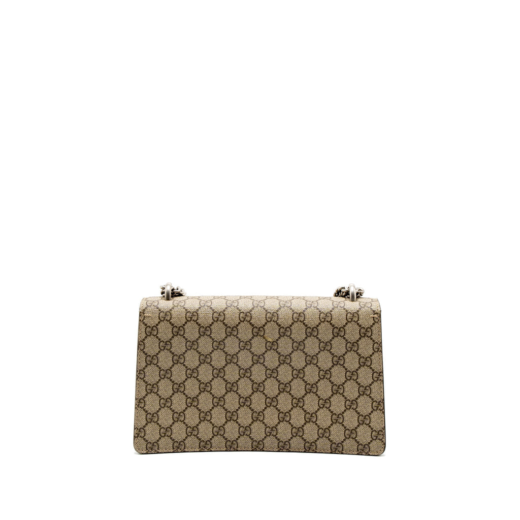 GUCCI SMALL DIONYSUS SHOULDER BAG GG SUPREME CANVAS/SUEDE BROWN SHW