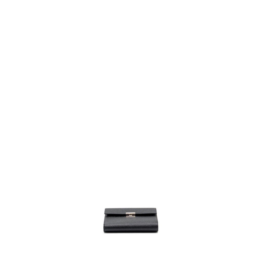HERMES CLIC 12 WALLET EPSOM BLACK SHW