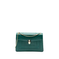 BVLGARI SERPENTI FOREVER SHOULDER BAG CALFSKIN GREEN LGHW