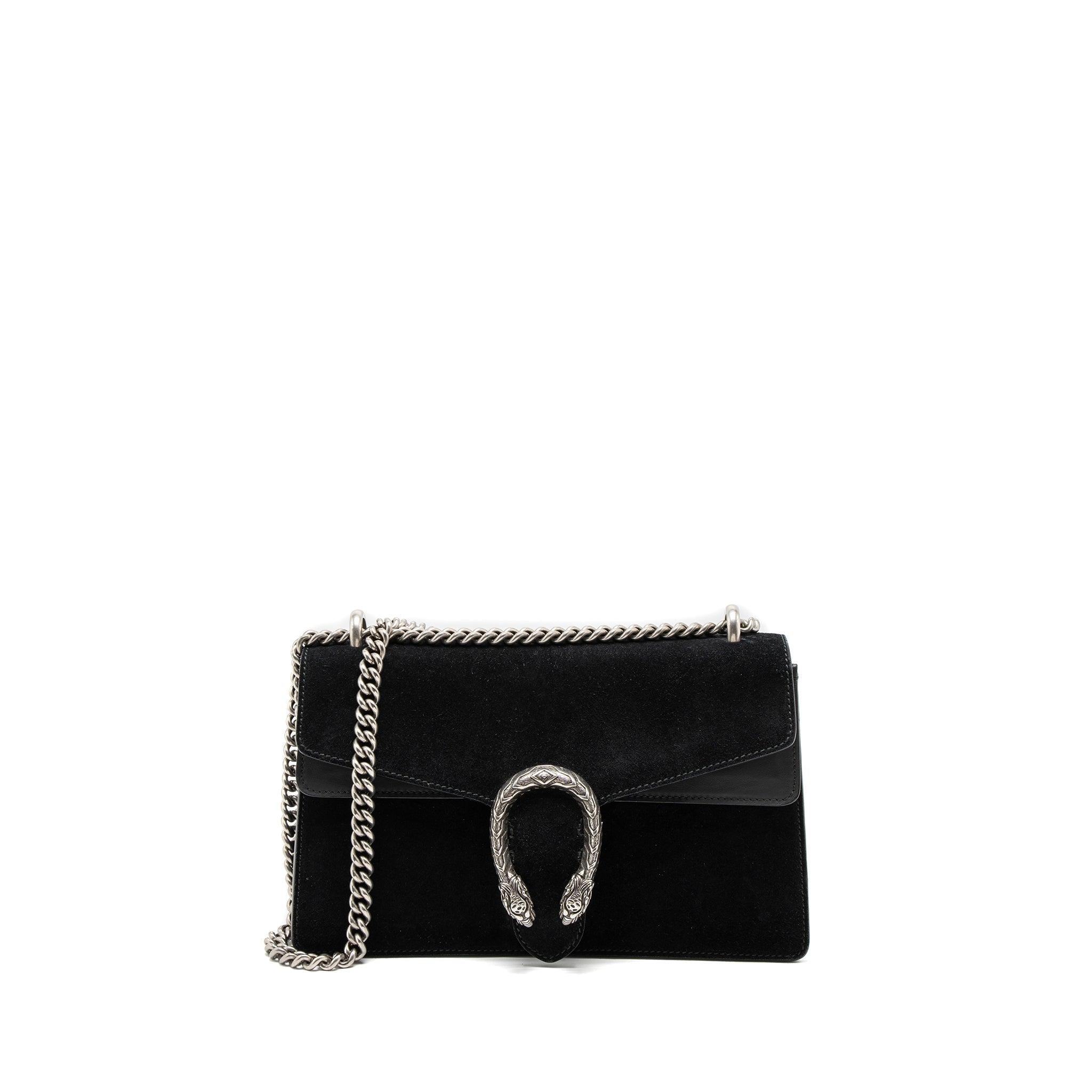 GUCCI SMALL DIONYSUS BAG SUEDE BLACK SHW