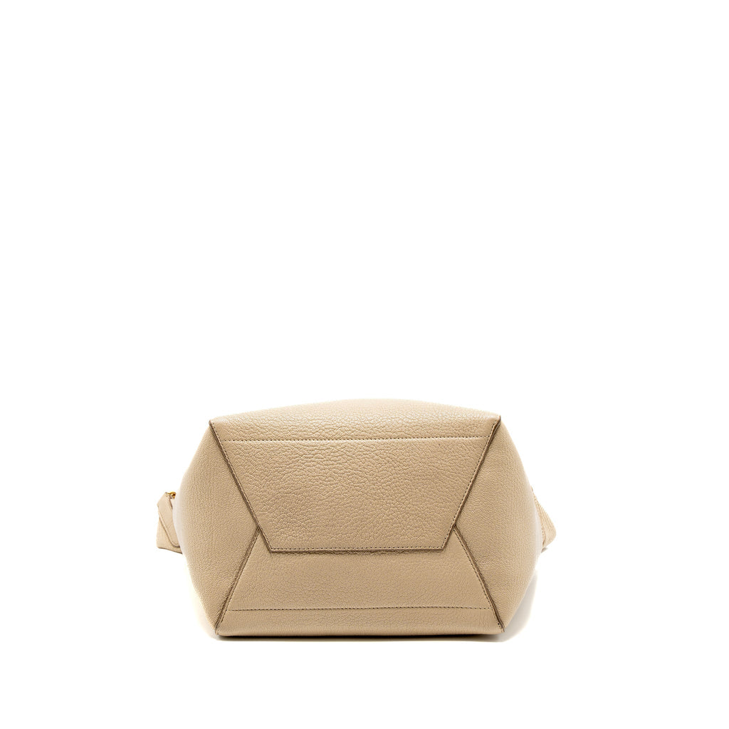 CELINE SANGLE BUCKET BAG CALFSKIN BEIGE GHW