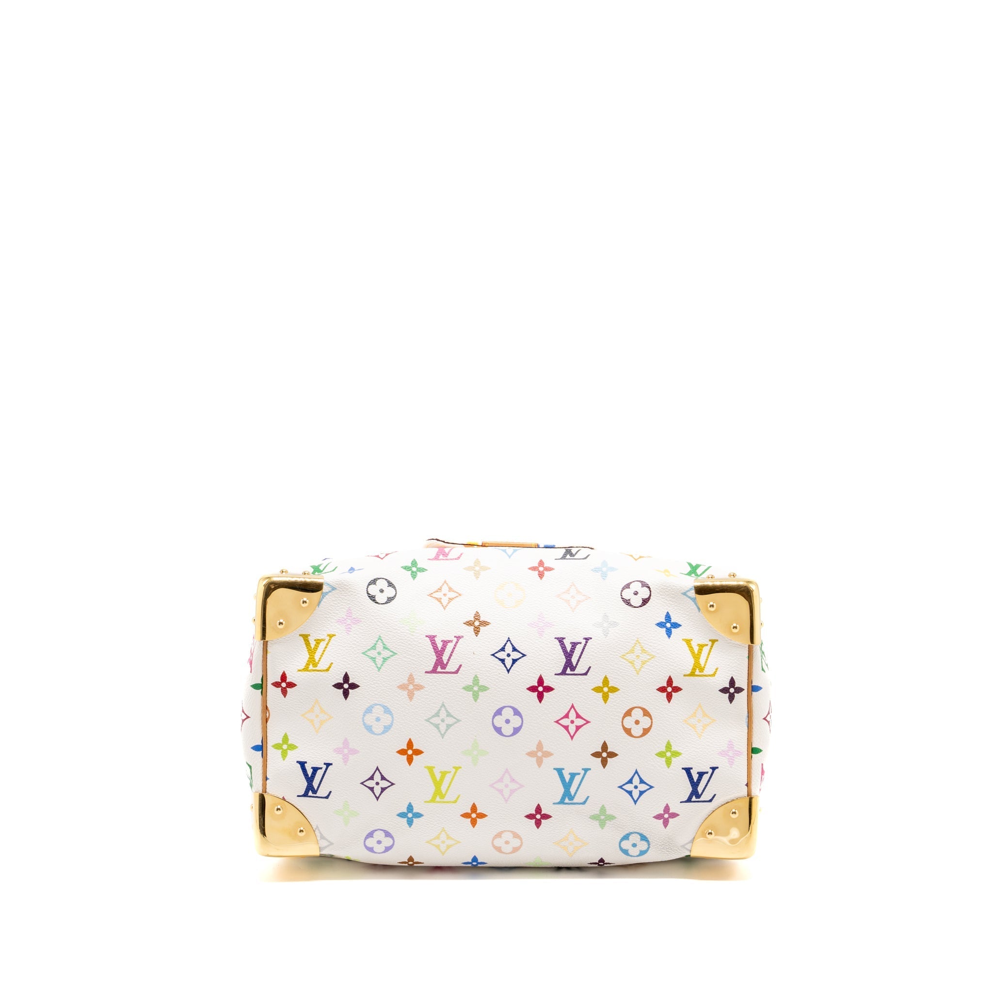 LOUIS VUITTON SPEEDY 30 MONOGRAM CANVAS WHITE MULTICOLOUR GHW