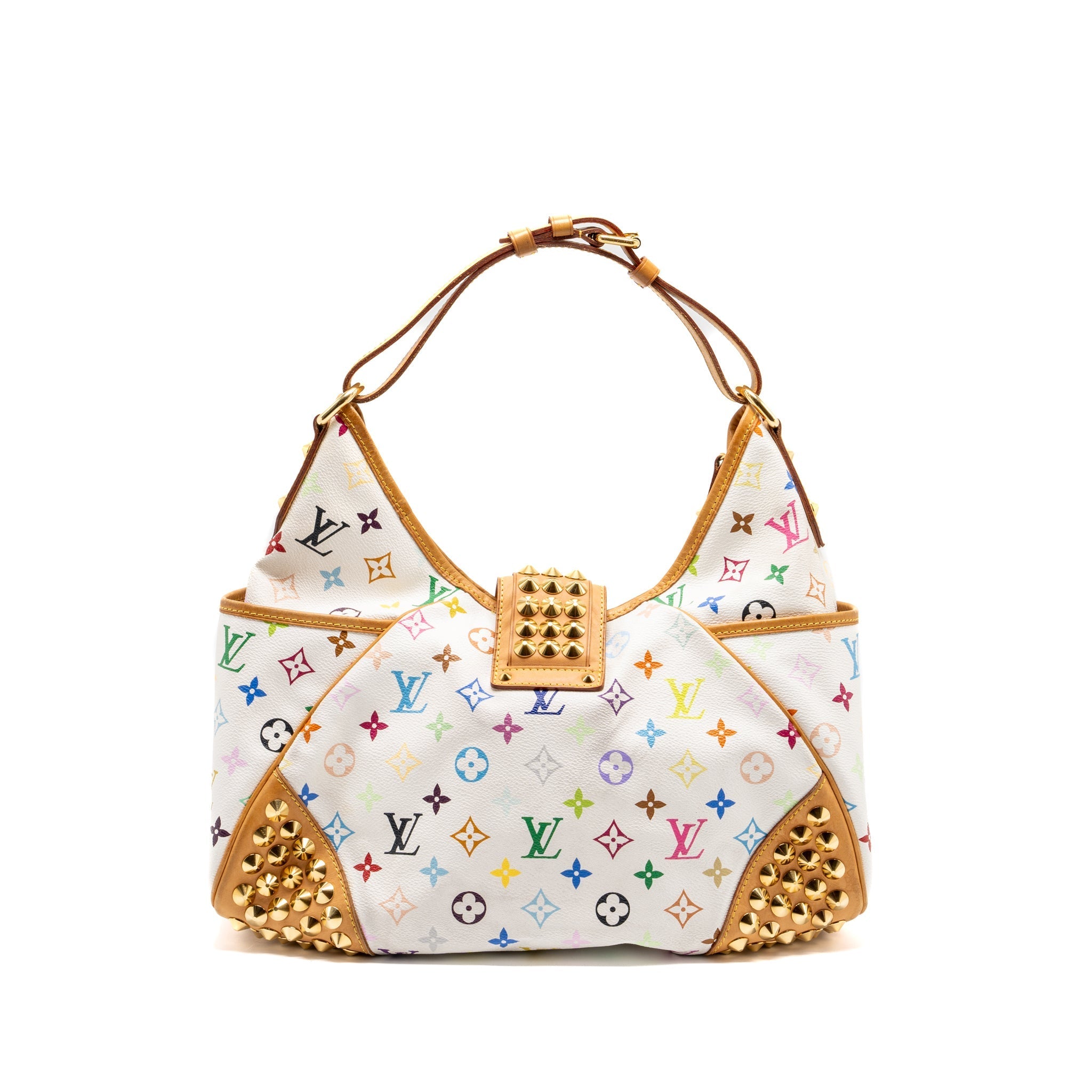 LOUIS VUITTON CHRISSIE SHOULDER BAG MONOGRAM CANVAS WHITE MULTICOLOUR GHW