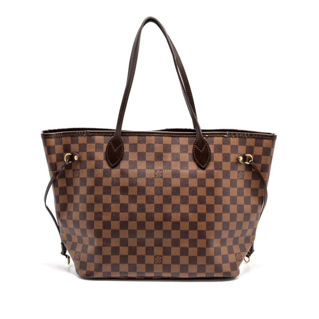 LOUIS VUITTON NEVERFULL MM DENIER EBENE CANVAS GHW