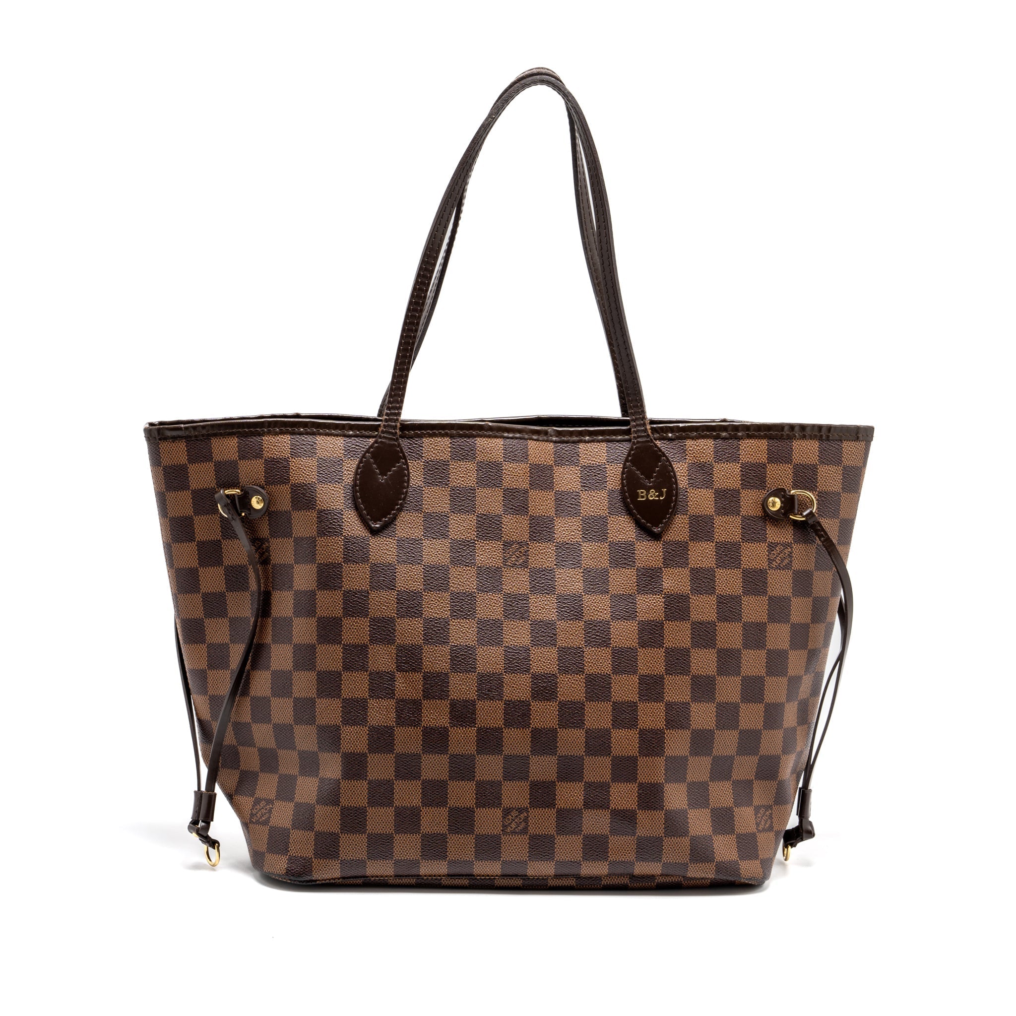 LOUIS VUITTON NEVERFULL MM DENIER EBENE CANVAS GHW