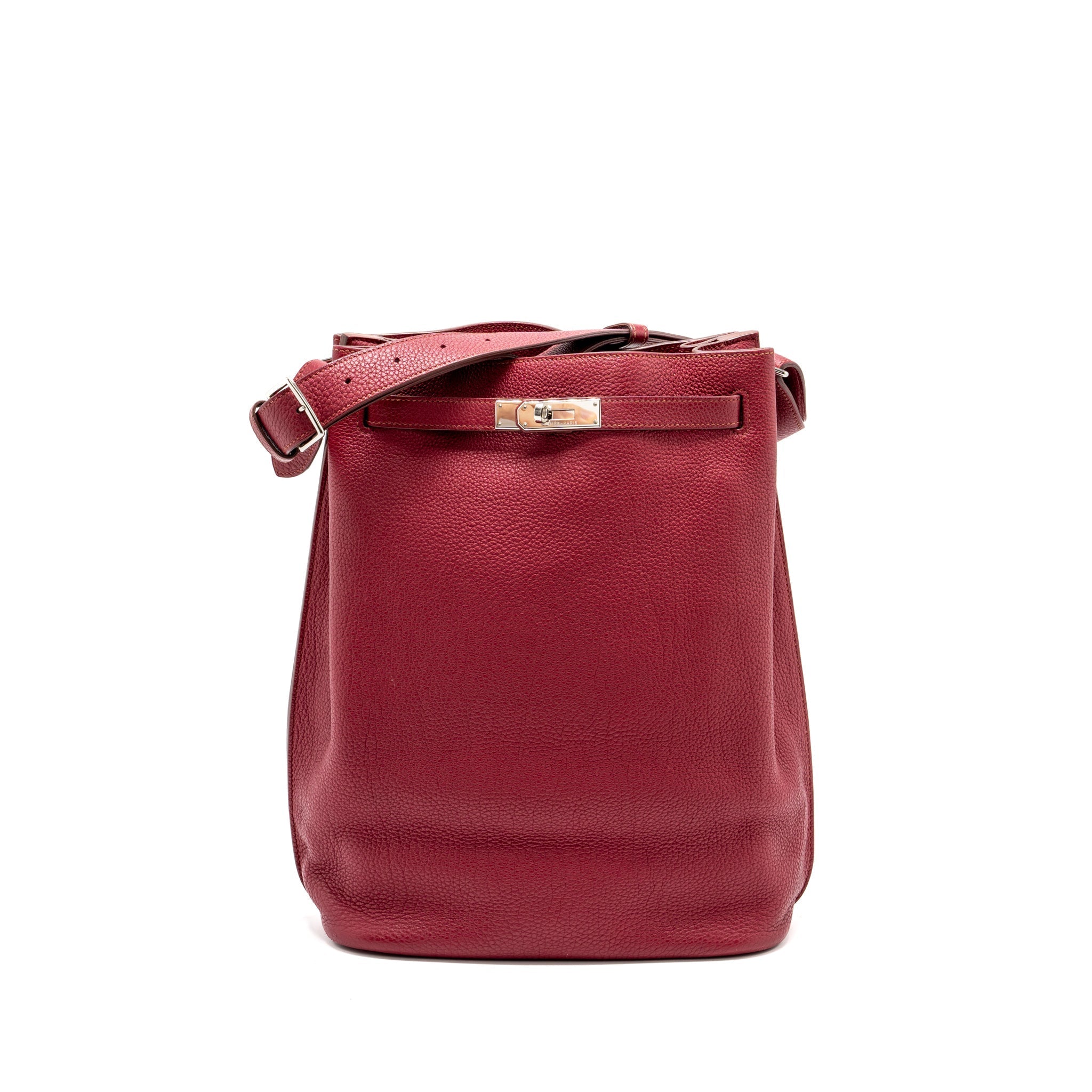 HERMES SO KELLY 26 CLEMENCE ROUGE GRENAT SHW