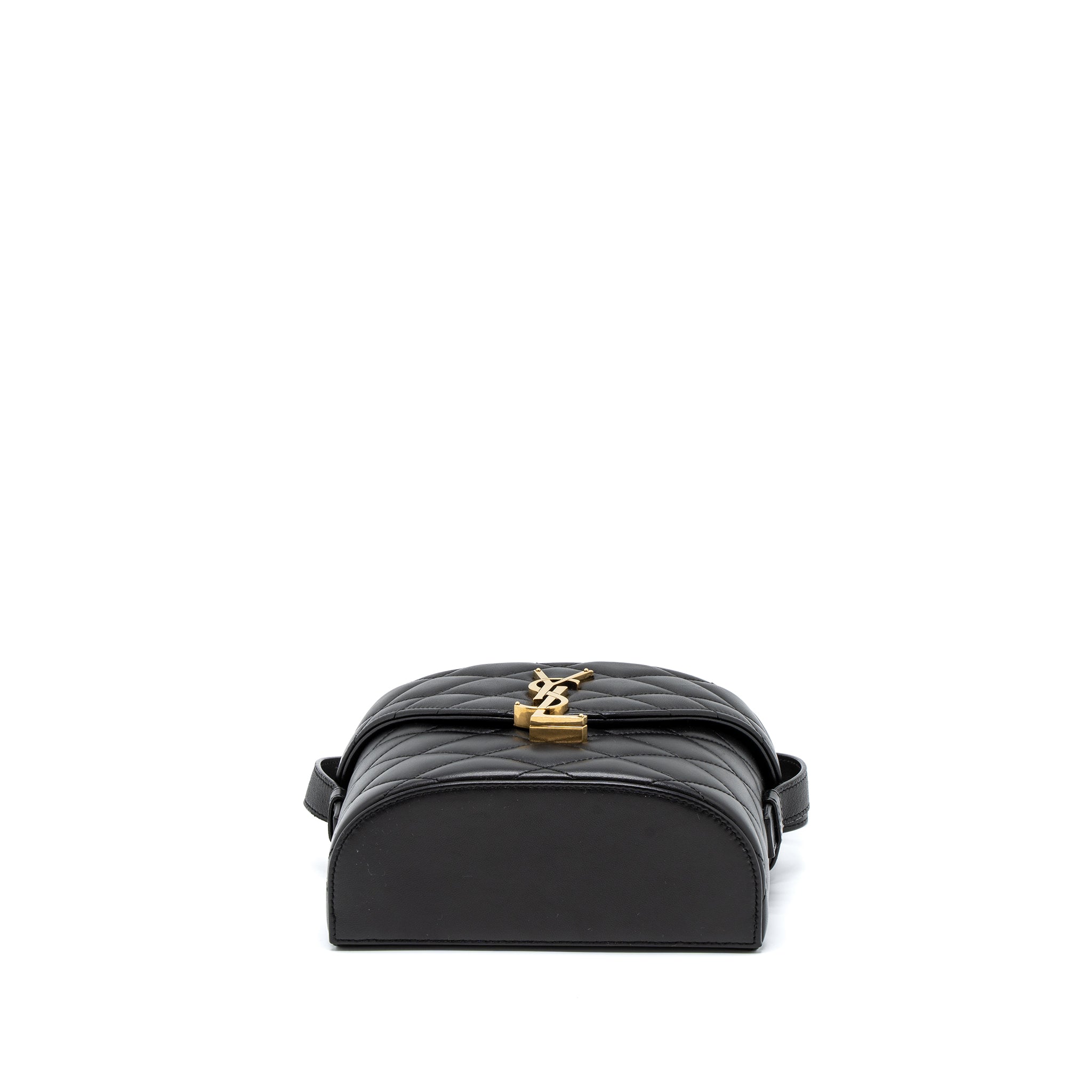 SAINT LAURENT JUNE BOX BAG LAMBSKIN BLACK GHW