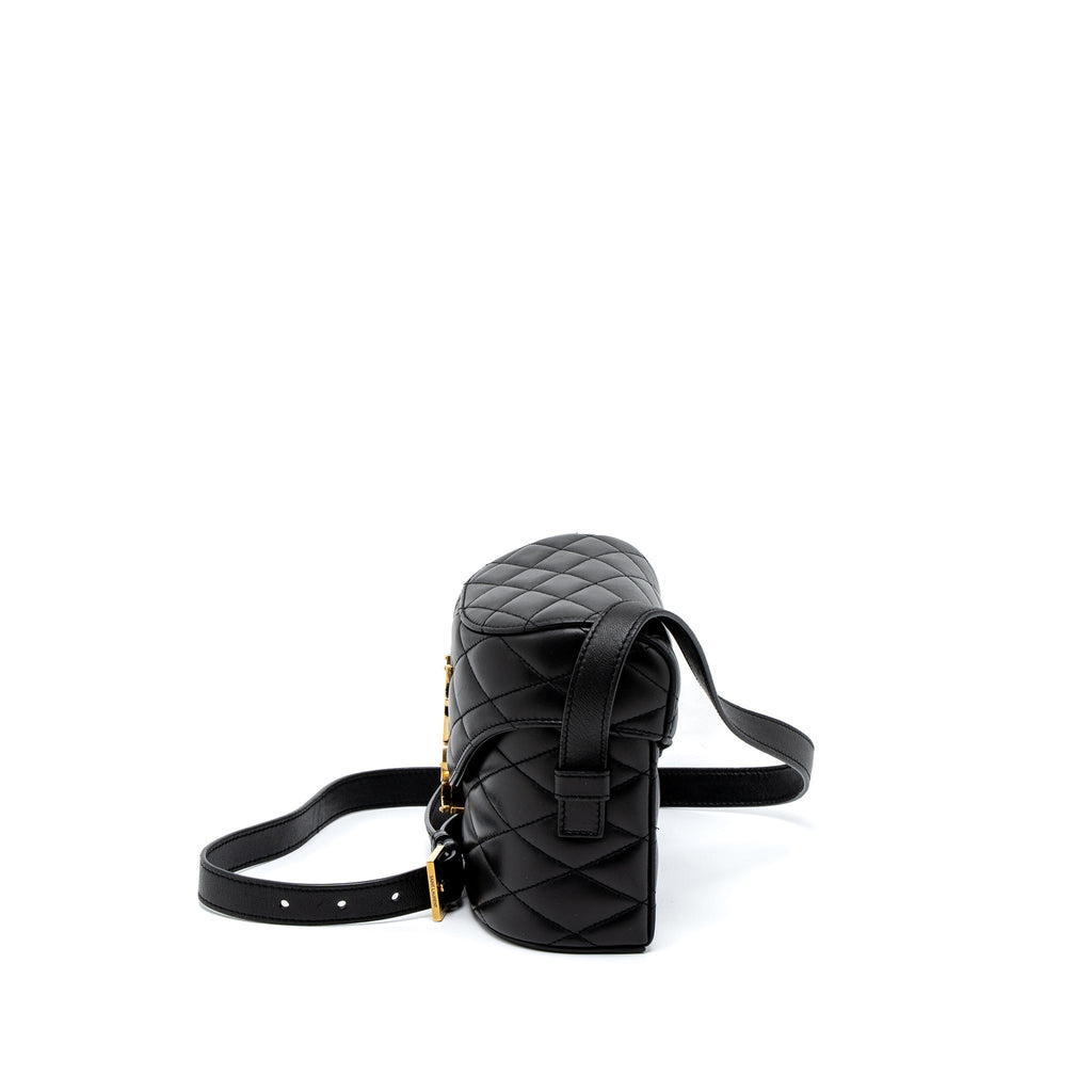SAINT LAURENT JUNE BOX BAG LAMBSKIN BLACK GHW