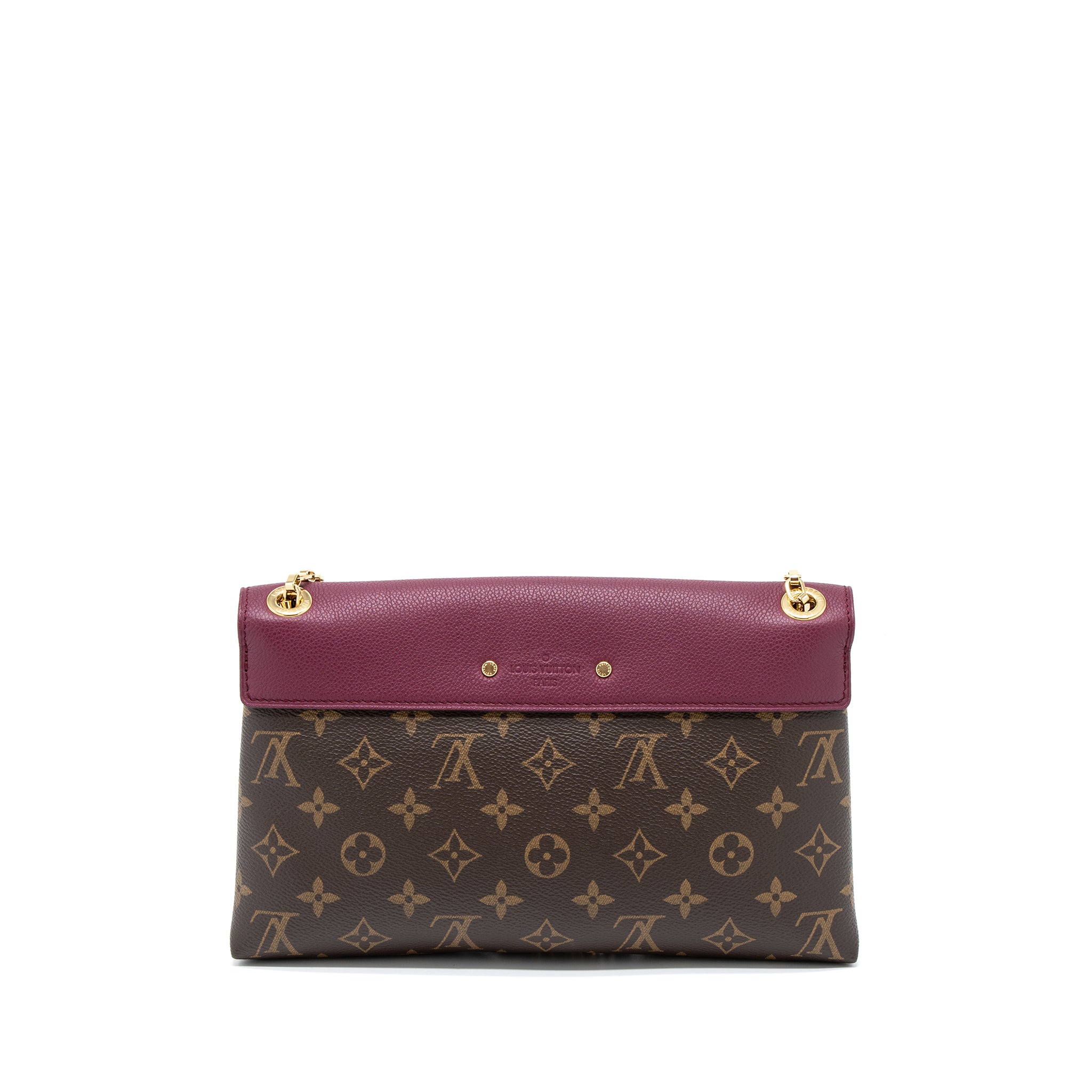 LOUIS VUITTON PALLAS CHAIN BAG MONOGRAM CANVAS/AURORE GHW