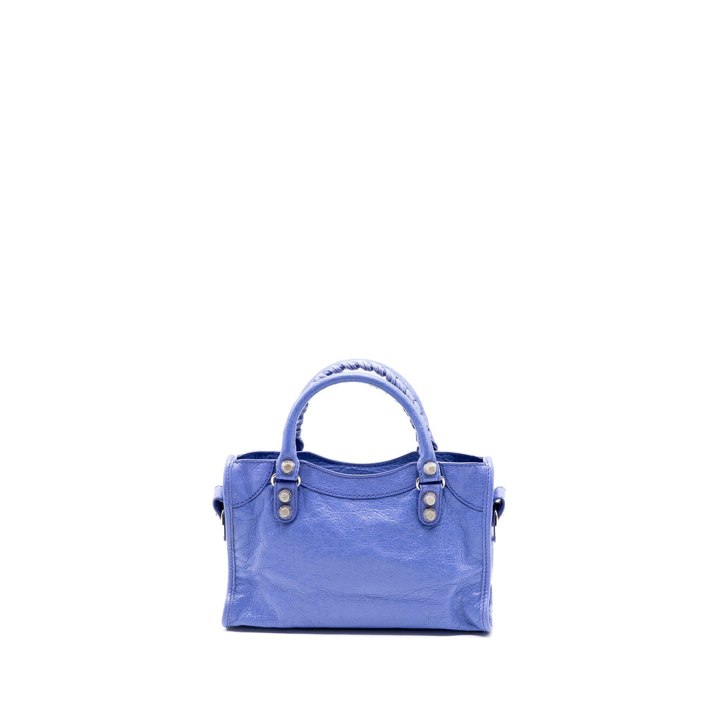 BALENCIAGA MINI CITY BAG LIGHT PURPLE SHW