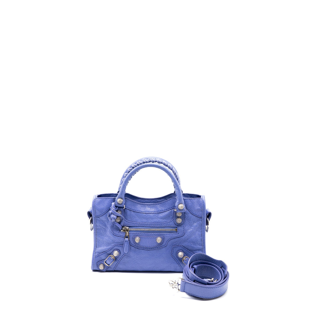 BALENCIAGA MINI CITY BAG LIGHT PURPLE SHW