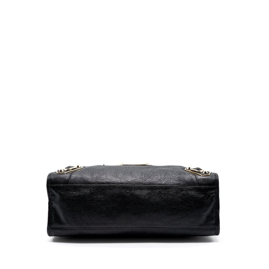 BALENCIAGA CLASSIC CITY BAG BLACK GHW