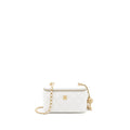 CHANEL PEARL CRUSH LONG VANITY WITH CHAIN LAMBSKIN WHITE BRUSHED GHW (MICROCHIP)