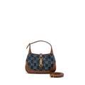 GUCCI MINI 1961 JACKIE BAG DENIM BLUE/BROWN GHW