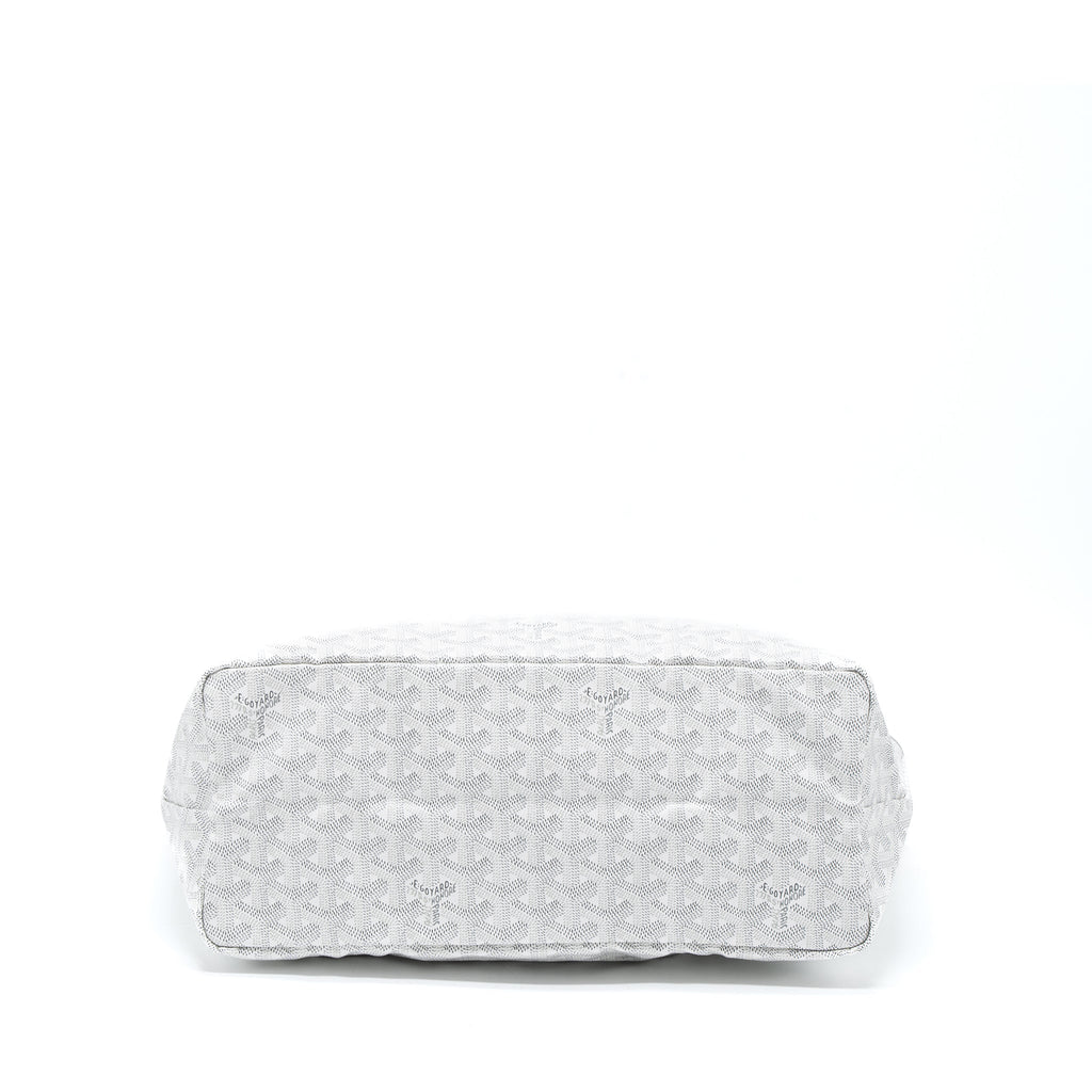 GOYARD SAINT LOUIS PM BAG CANVAS/CALFSKIN WHITE