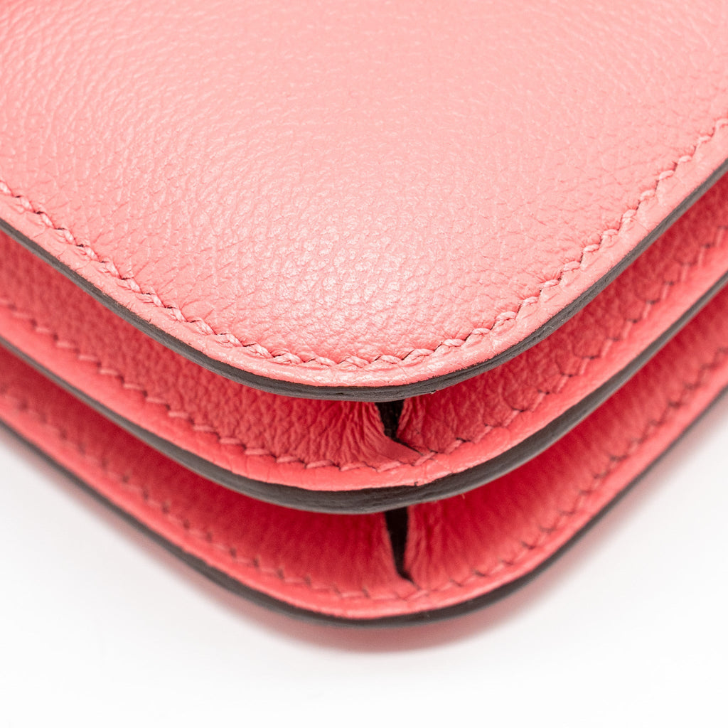 HERMES MINI CONSTANCE EVERCOLOR 8W ROSE AZALEE SHW