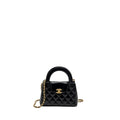 CHANEL MINI KELLY SHOPPING TOTE BAG CALFSKIN GHW (MICROCHIP)