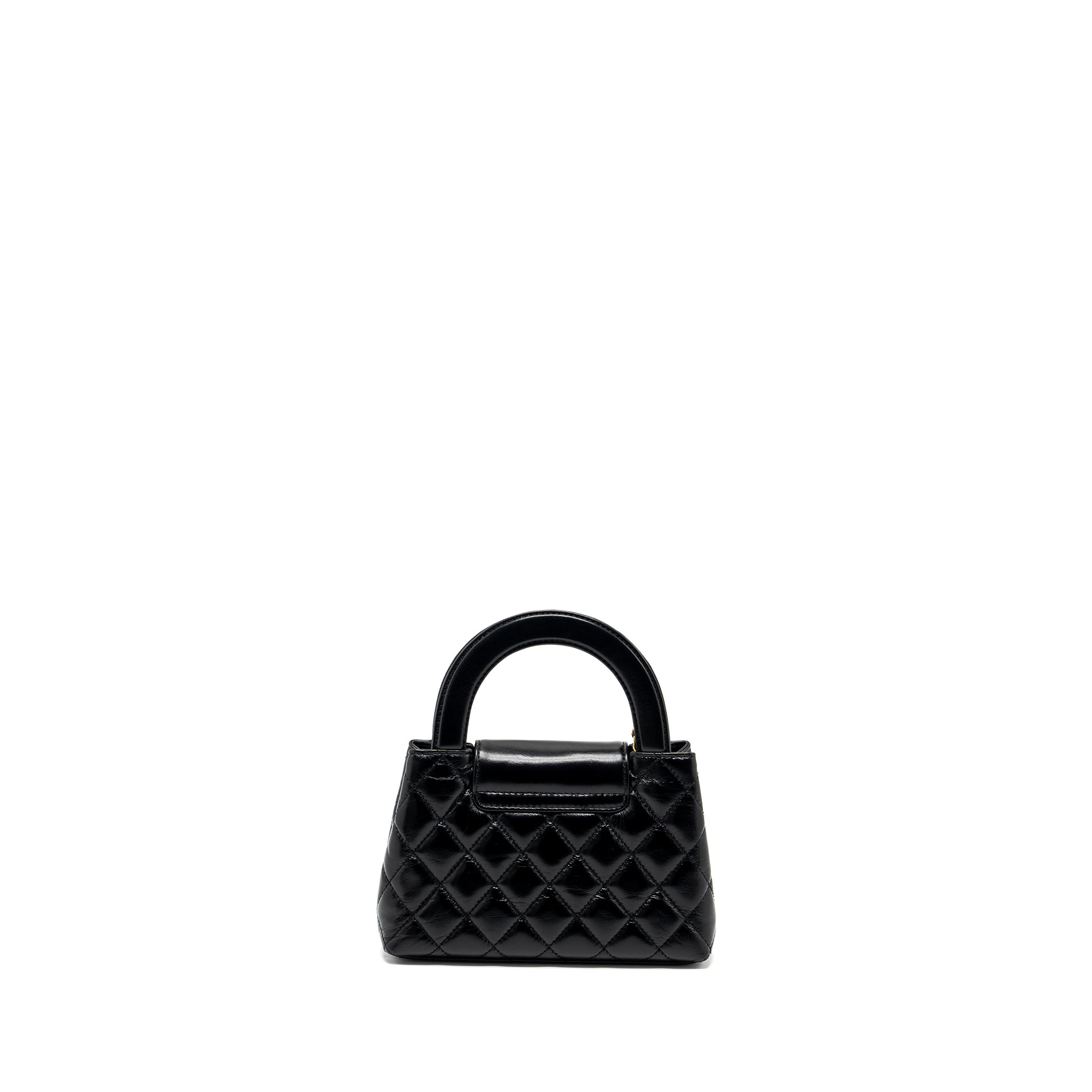 CHANEL MINI KELLY SHOPPING TOTE BAG CALFSKIN GHW (MICROCHIP)