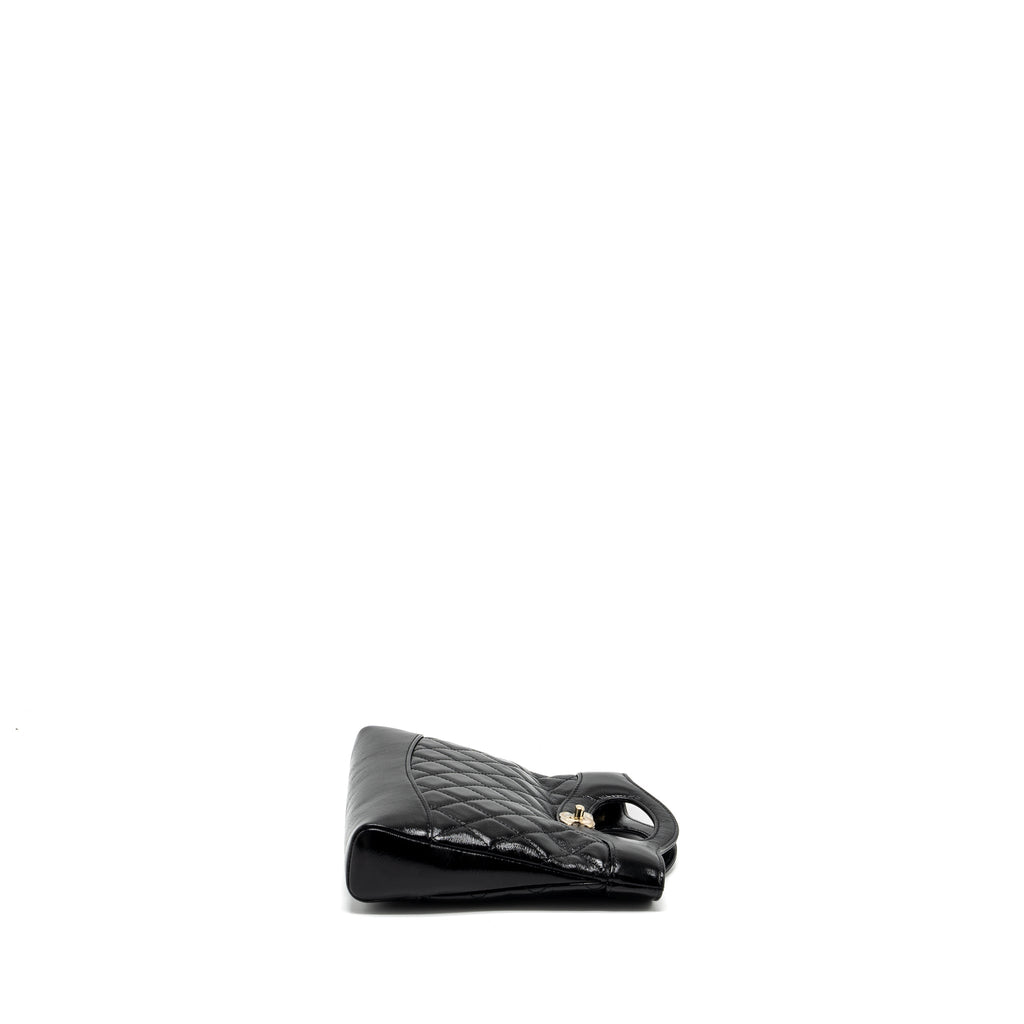 CHANEL 24S MINI 31 BAG SHINY LAMBSKIN BLACK GHW (MICROCHIP)