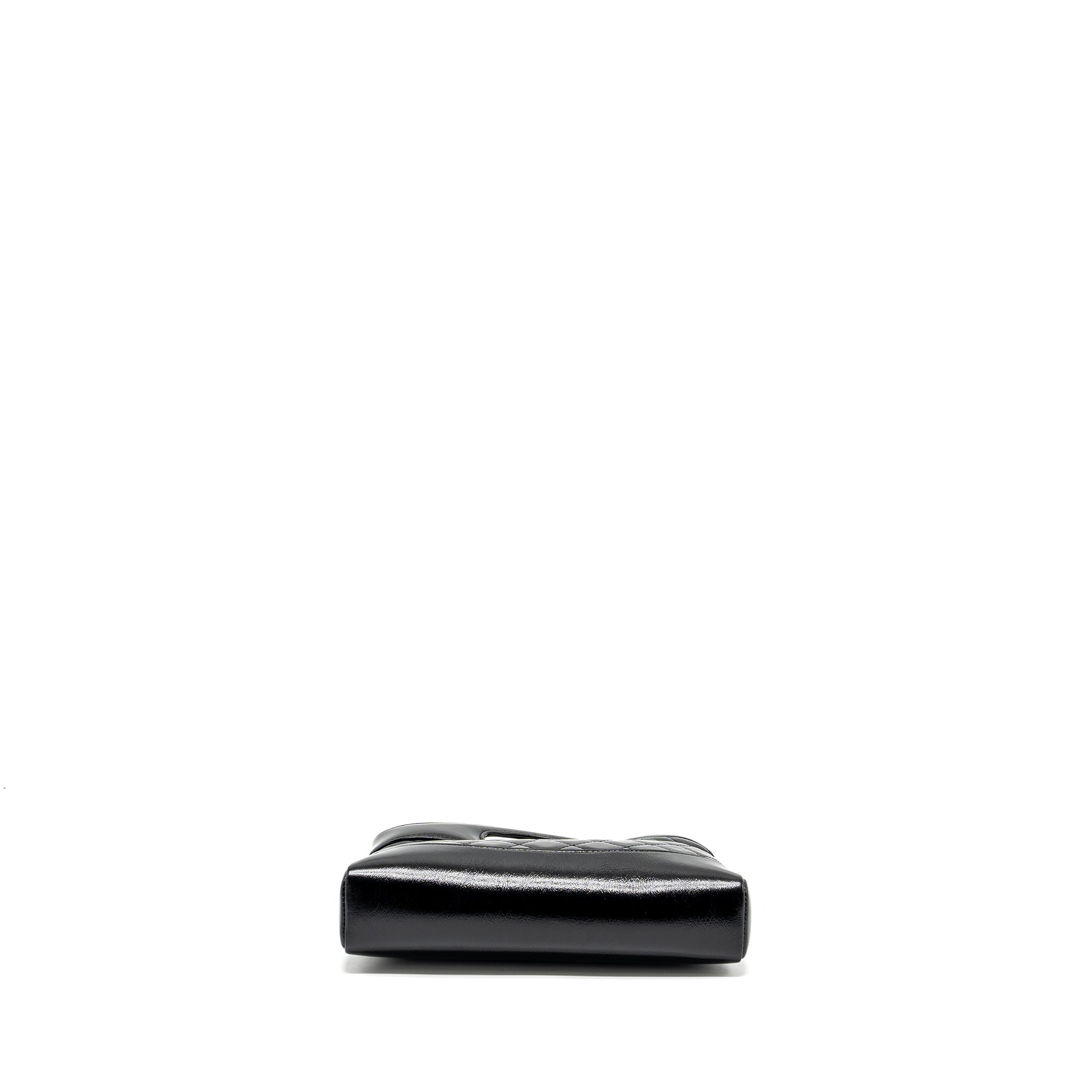 CHANEL 24S MINI 31 BAG SHINY LAMBSKIN BLACK GHW (MICROCHIP)