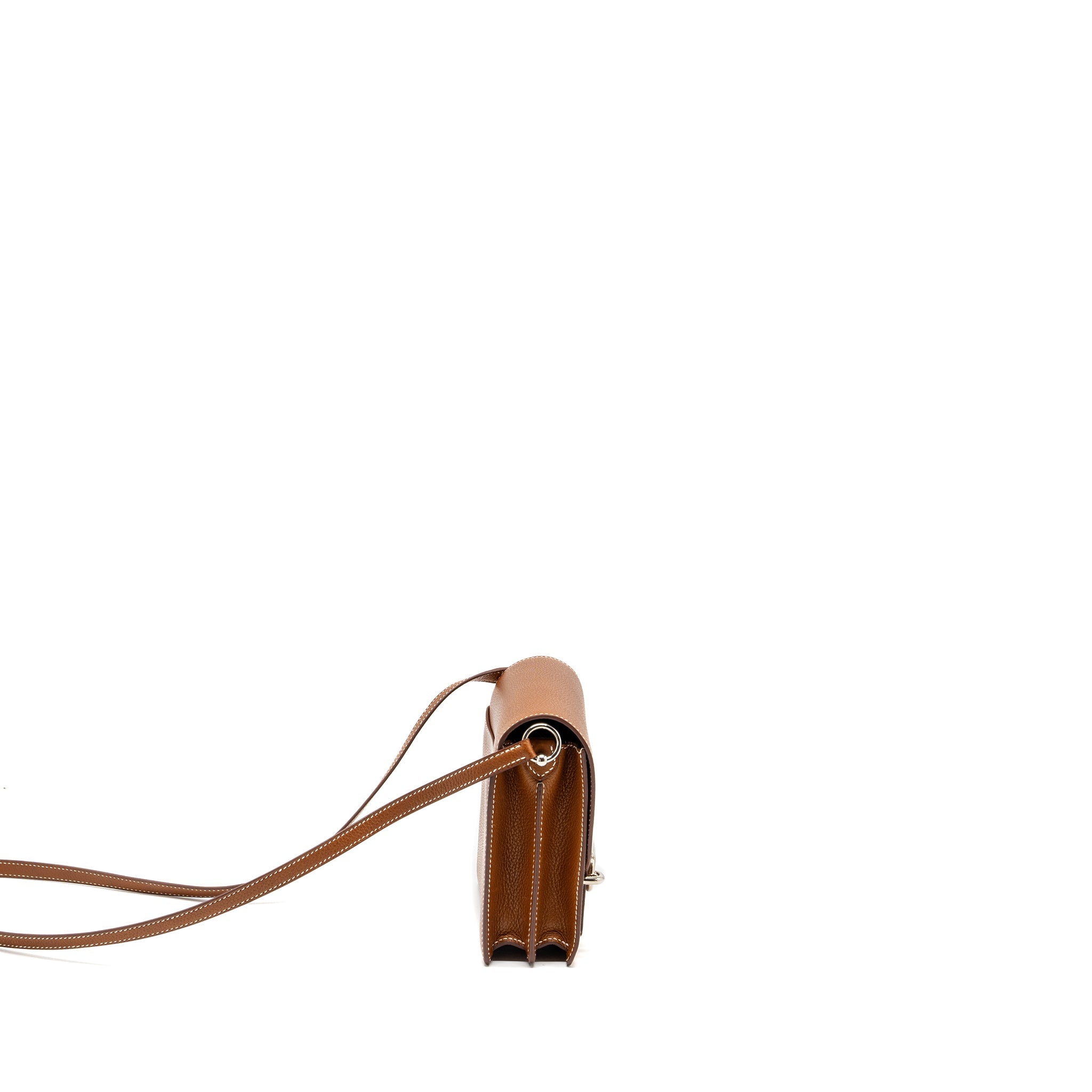 HERMES MINI ROULIS BARENIA FAUBOURG 34 FAUVE SHW