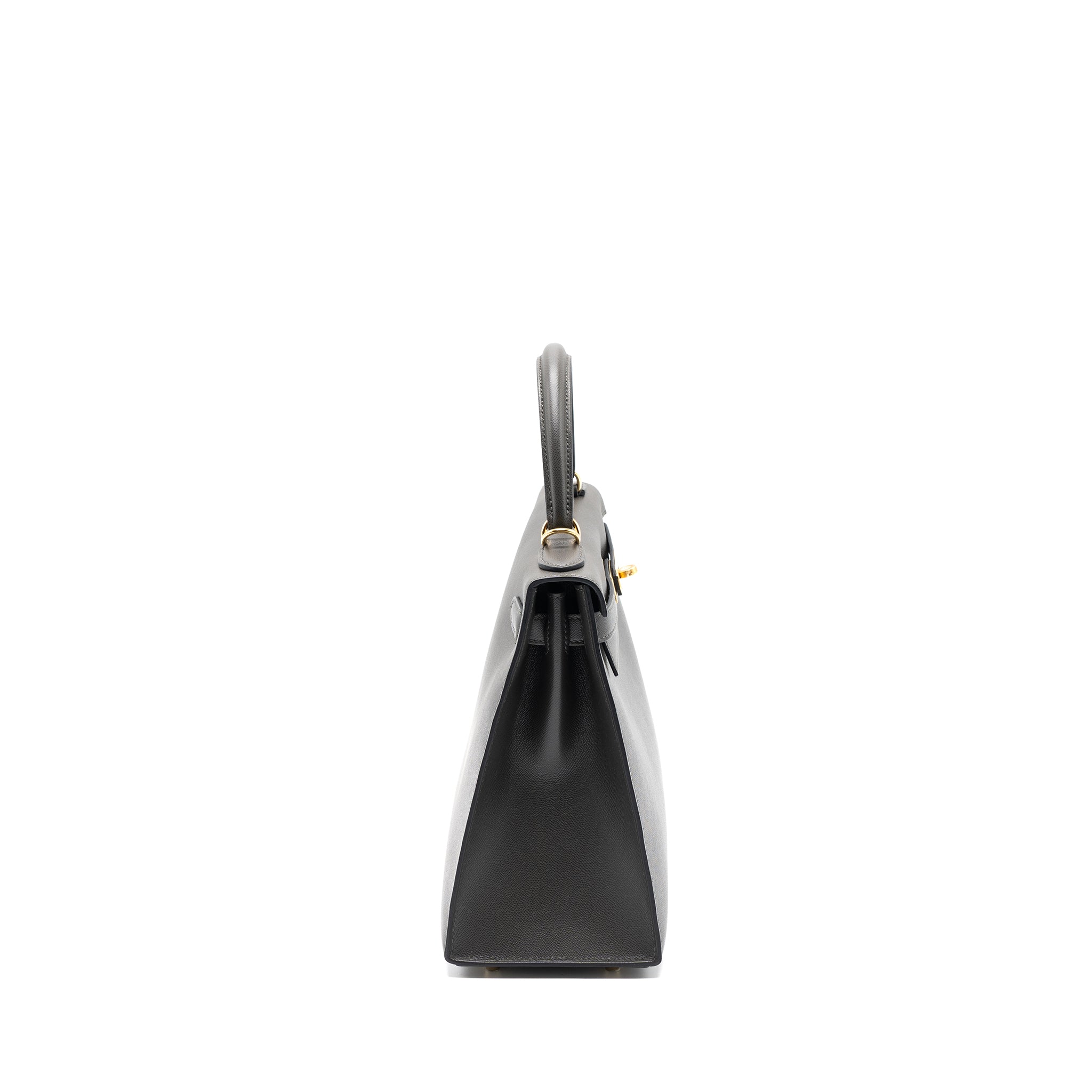 HERMES KELLY 28 MADAME LEATHER GRAPHITE GHW