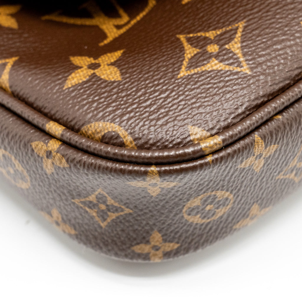 LOUIS VUITTON MULTI POCHETTE MONOGRAM CANVAS ROSE CLAIR GHW