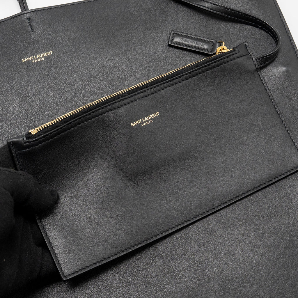 SAINT LAURENT/YSL SUZANNE HOBO BAG CALFSKIN BLACK GHW