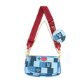 LOUIS VUITTON PATCHWORK MULTI-POCHETTE ACCESSOIRES BAG MONOGRAM DENIM GHW