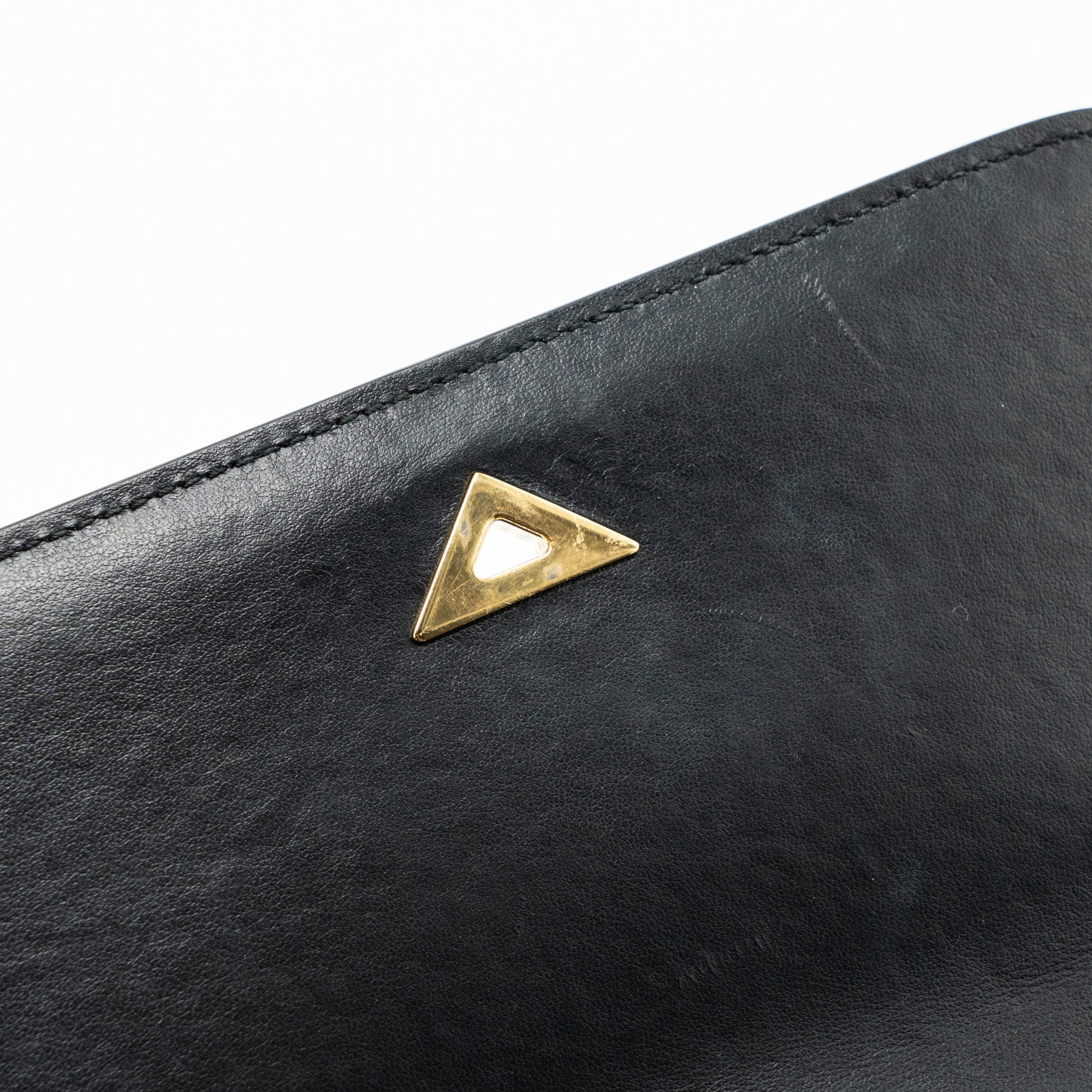 PRADA PATTINA IN PELLE CALFSKIN BLACK GHW