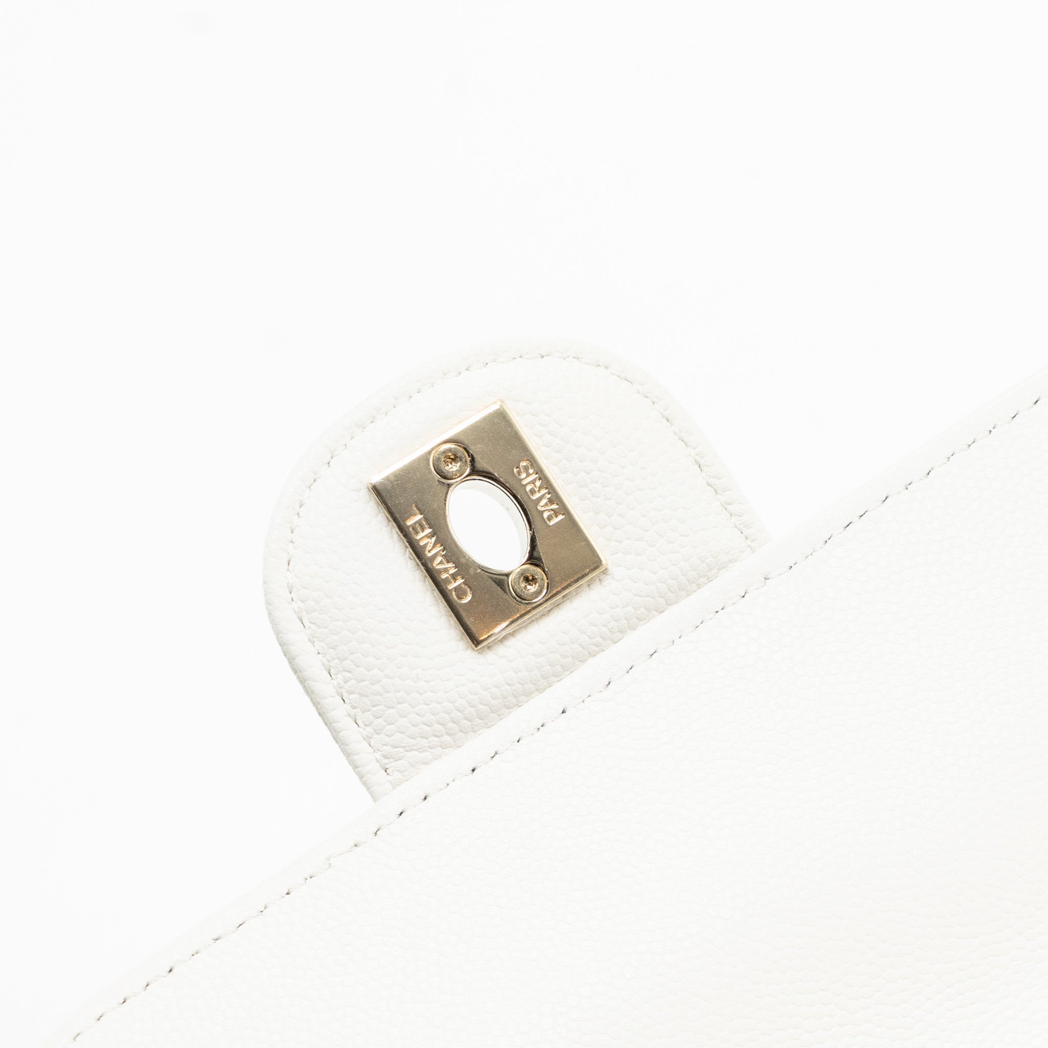 CHANEL 22S MINI BACKPACK GRAINED CALFSKIN WHITE LGHW(MICROCHIP)